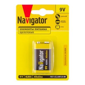 Батарейка Navigator 93 997 NBT-NPE-6LR61-BP1 1шт