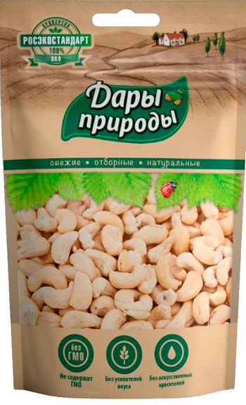 Кешью Дары природы б/обжарки 150г