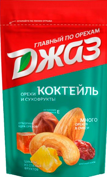 Коктейль Джаз смесь орехов и сухофруктов 150г