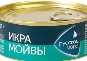 Икра мойвы Русское море деликатесная Люкс Оригинальная 100г