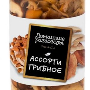 Грибы Домашние разносолы ассорти ст/б 580мл