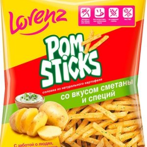 Чипсы Pomsticks соломкой сметана специи 38г