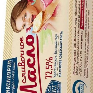 Масло Главмаслопром Крестьянское ГОСТ сливочное 72,5% 180г без змж