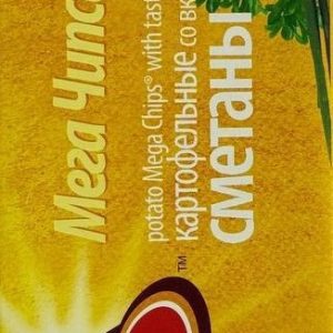 Чипсы Белпродукт Мегачипсы картофельные со вкусом сметаны и лука 100г