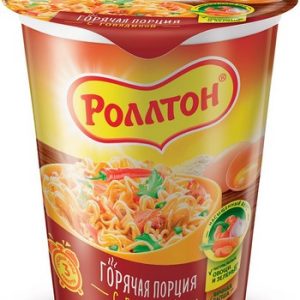 Лапша Роллтон Горячая порция с говядиной стак 70г