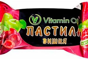 Пастила VitaminOS вишня б/сахара 40г
