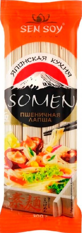 Лапша Sen Soy Somen пшеничная 300г