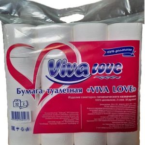 Бумага туалетная Viva Love 2-хсл 32шт