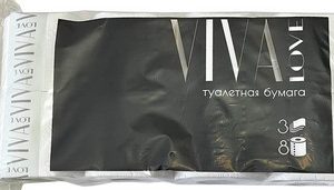 Бумага туалетная Viva Love 3-хсл 8шт