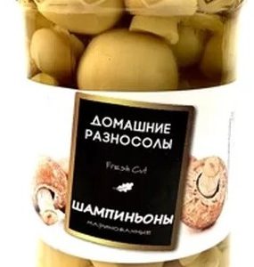 Грибы Домашние разносолы шампиньоны марин твист 530г