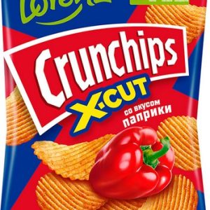 Чипсы Crunchips X-Cut рифленые со вкусом паприки 130г