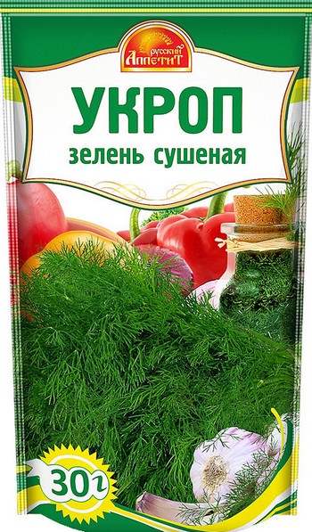 Укроп Русский Аппетит зелень сушеная м/у 30г