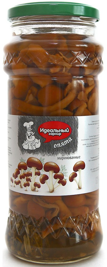 Грибы Идеальный гарнир Опята маринованные ст/б 580мл
