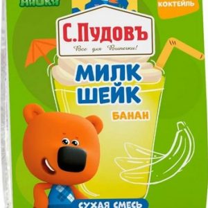 Молочный коктейль С.Пудовъ МиМиМишки банановый м/у 30г
