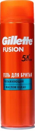 Гель д/бритья Gillette Fusion увлажнение 200мл