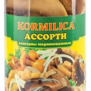 Грибы Кормилица ассорти марин ст/б 370мл