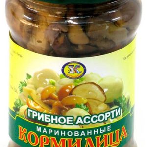 Грибы Кормилица ассорти марин ст/б 580мл