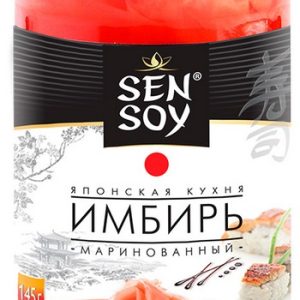 Имбирь Sen Soy маринованный розовый ст/б 145г