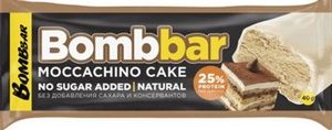 Батончик Bombbar протеиновый б/сахара глазир вкус торт моккачино 40г