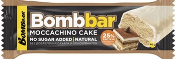 Батончик Bombbar протеиновый б/сахара глазир вкус торт моккачино 40г
