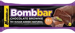 Батончик Bombbar протеиновый б/сахара глазир вкус Шоколадный брауни 40г