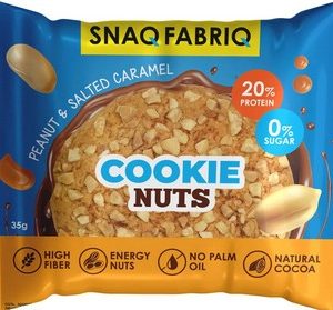 Печенье Snaq Fabriq глазир б/сахара арахисовый десерт с соленой карамелью 35г