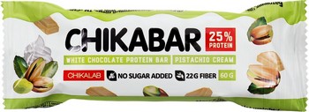 Батончик Chikalab глазир б/сахара с начинкой со вкусом фисташковый крем 60г