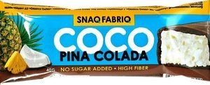 Батончик Snaq Fabriq глазир б/сахара вкус ананас 40г