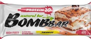 Батончик Bombbar неглазир б/сахара вкус тирамису 60г