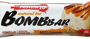 Батончик Bombbar неглазир б/сахара вкус вкусом соленая карамель 60г