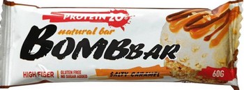 Батончик Bombbar неглазир б/сахара вкус вкусом соленая карамель 60г