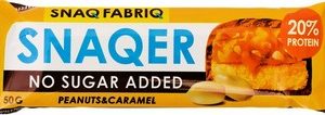 Батончик Snaq Fabriq глазир б/сахара вкус арахис и карамель 50г