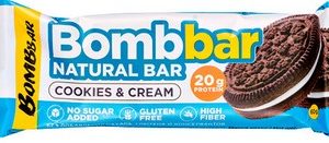Батончик Bombbar неглазир б/сахара вкус печенье-крем 60г