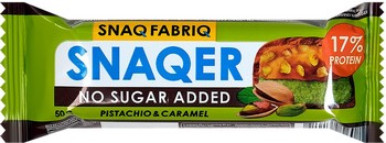 Батончик Snaq Fabriq глазир б/сахара вкус фисташка и карамель 50г