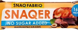 Батончик Snaq Fabriq глазир б/сахара вкус фундук и карамель 50г