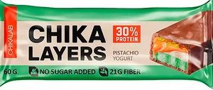 Батончик Chikalab глазир б/сахара вкус фисташковый йогурт 60г