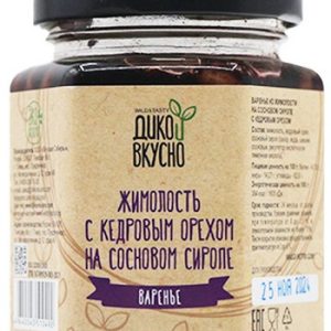 Варенье Дико и Вкусно кедровый орех с жимолостью в сосновом сиропе ст/б 220г