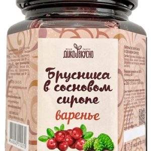 Варенье Дико и Вкусно с брусникой в сосновом сиропе ст/б 220г
