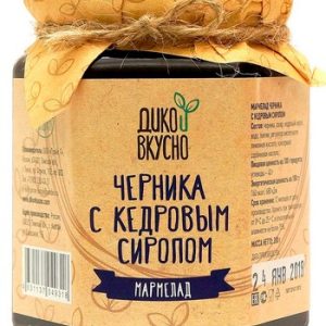 Десерт Дико и Вкусно черника с кедровым сиропом 60% ягод ст/б 200г