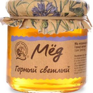 Мед Кедровый Бор Светлый горный натуральный ст/б 245г