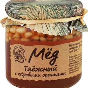 Мед Кедровый Бор Таежный с кедровыми орешками ст/б 225г