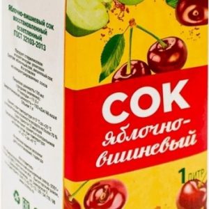 Сок Ширококарамышский яблоко/вишня т/п 1л