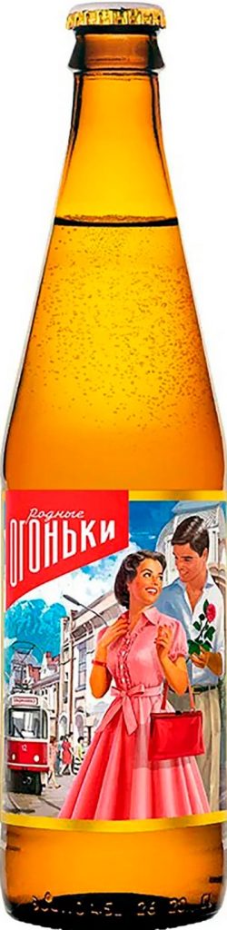Напиток Бавария Родные Огоньки сильногаз ст/б 0,45л