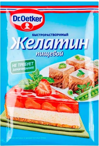Желатин Д-р Бейкерс пищевой быстрорастворимый м/у 30г