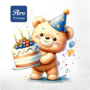 Салфетки Pero Prestige Хэппи 33х33см 3-хсл 20шт