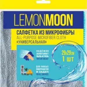Салфетка д/уборки Lemon Moon микрофибра 290х290мм 1шт арт.LM220E2