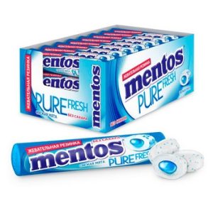 Жев.резинка Mentos свежая мята 15,5г