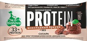 Батончик Bionova протеиновый Шоколадный брауни м/у 50г