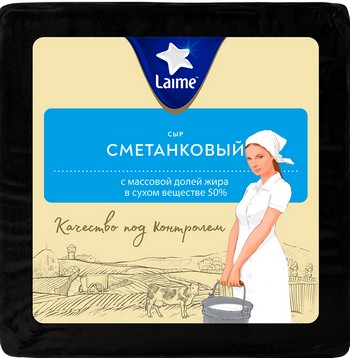 Сыр Laime Сметанковый 50% вес без змж