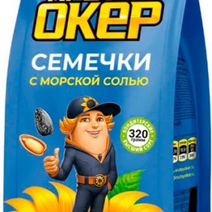 Семена подсолнечника Крутой Окер с морской солью 320г